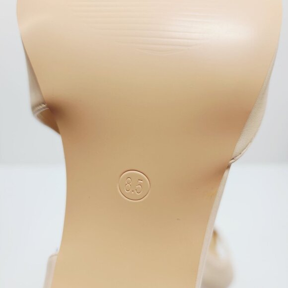 Zurin Collection Womens Nude Pointed-Toe Pumps With Straps Size 8.5 - Picture 2 of 9